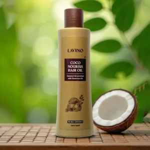 Lavino Coco Nourish Hair Oil 200ml with Coconut and Rosemary Oil