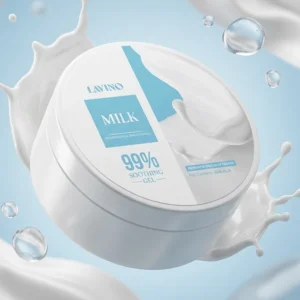 Lavino Milk Soothing Gel 99% 250ml for hydrating and soothing skin